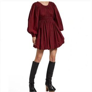 Ulla Johnson Martine Dress in Bordeaux NWT Size 8
